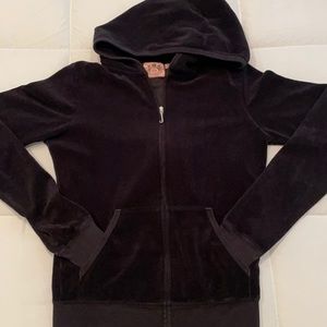 Juicy Couture Black terry cloth sweater